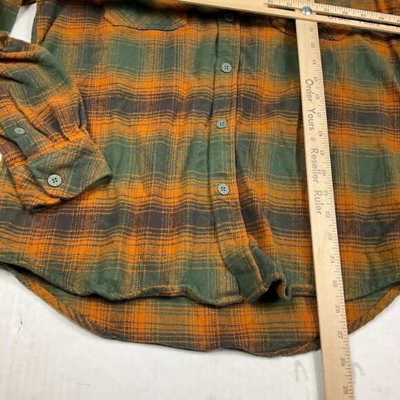Rip Curl Mens Flannel Button Up Shirt Plaid Checkered Long Sleeve Cozy Top SMALL - Picture 6 of 10